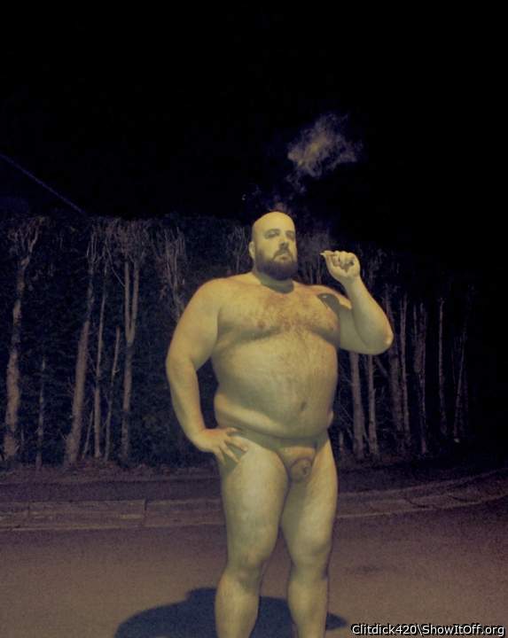 Naked walk in the neighborhood