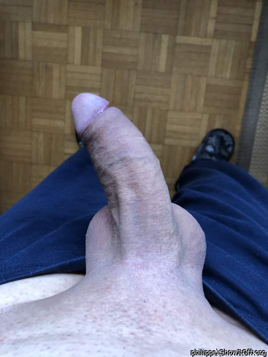 Semi hard on morning