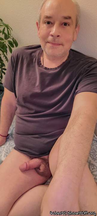 Robert at 60 still likes to have his little dick out