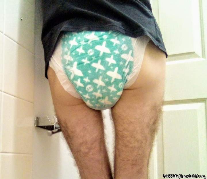 My Bum in my New Nappies...