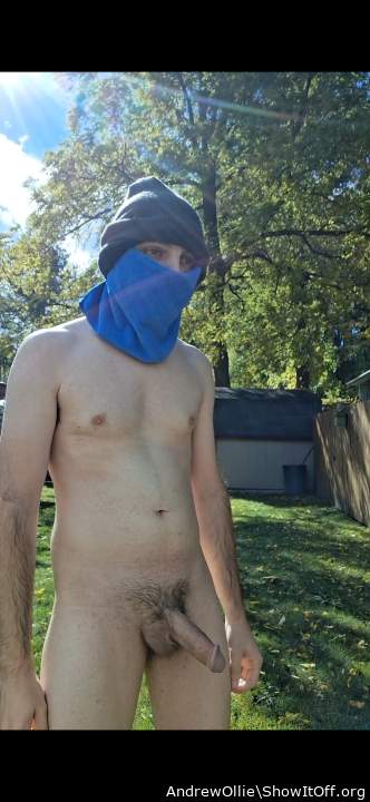 hope the neighbors got a gander of that circumcised Beauty