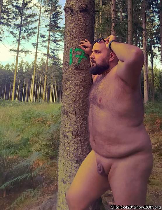 Exposing myself in the forest