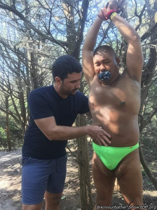 Tied up in the woods and fondled