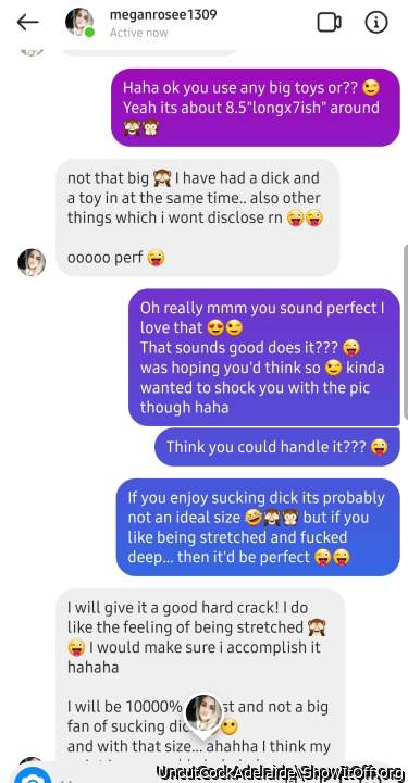 A dick and a toy in her cunt and other undisclosed items.... Eggplants were 1..