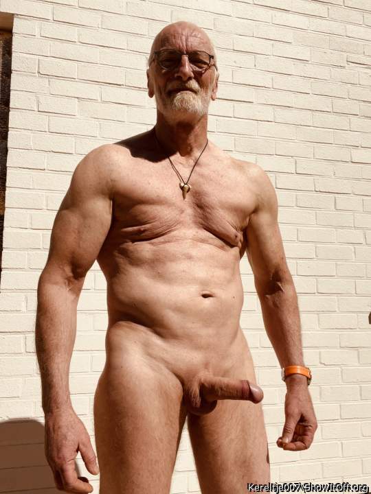 Posing outdoors
