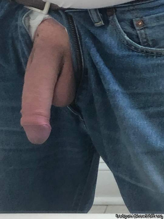 Nice big dick hanging out of your pants
