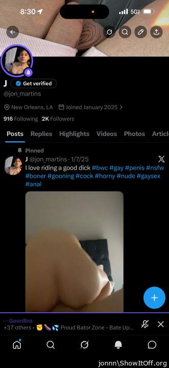 Follow me on x