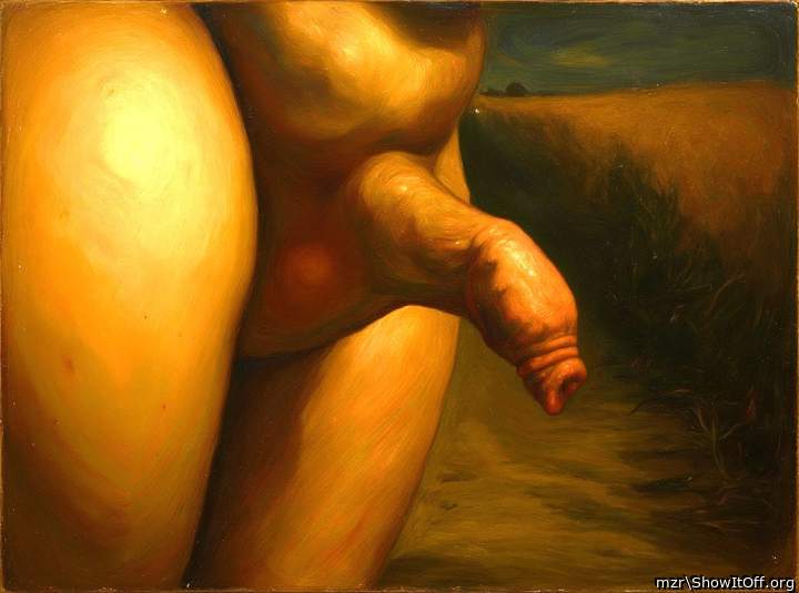 Gorgeous foreskin and the painting itself
