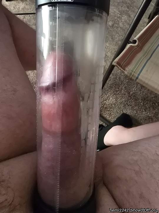 Pumping my cock