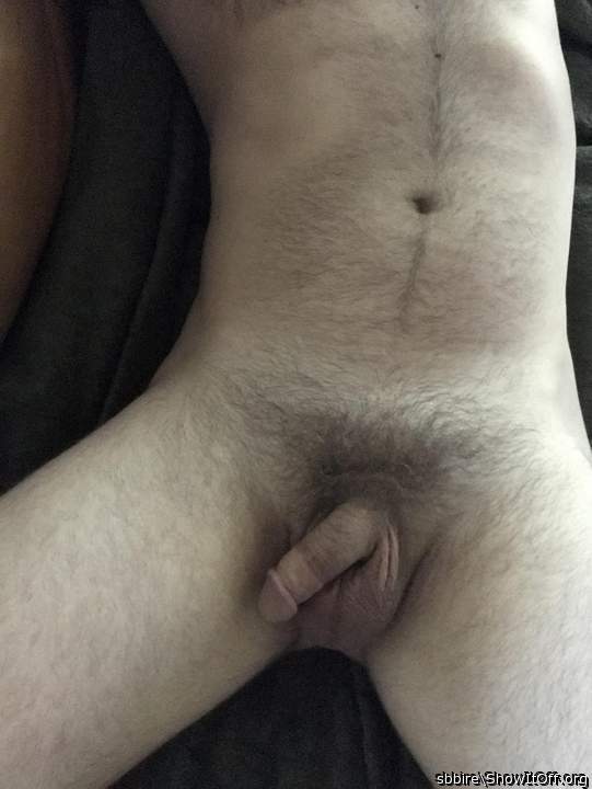 Lying back, nude and sexy.    
