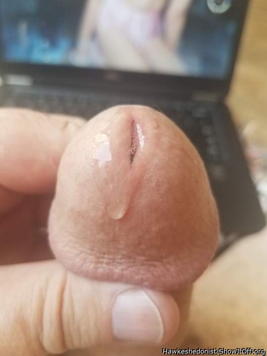 I love seeing precum on your cock, very hot!  