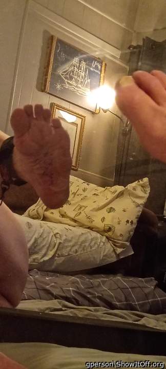 Photo of a purple headed monster from gperson