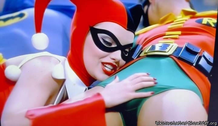 Robin's crotch fondled