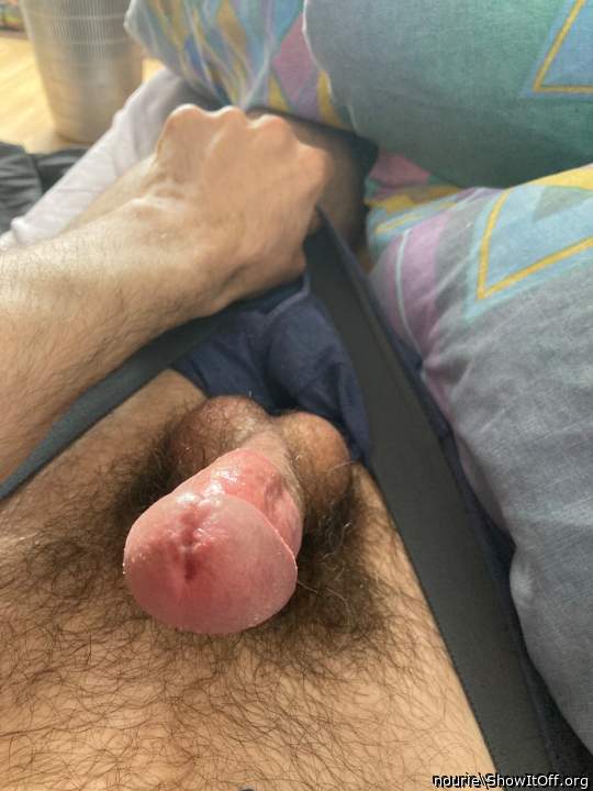 Morning wood! I was going to cum!!!!