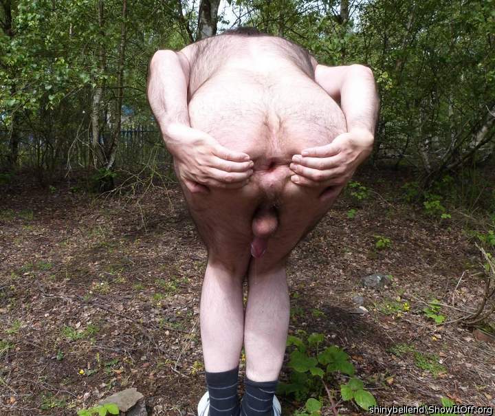 Bum Hole Wide Open & Precum Leaking From My Bell End