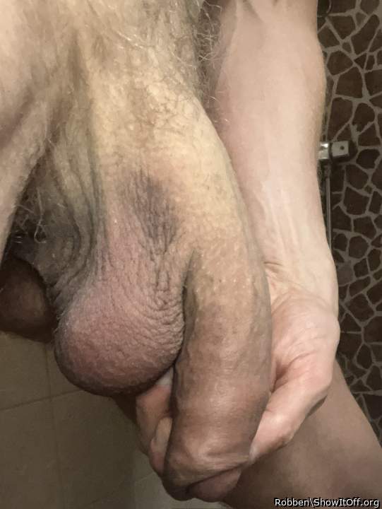 My soft penis on display