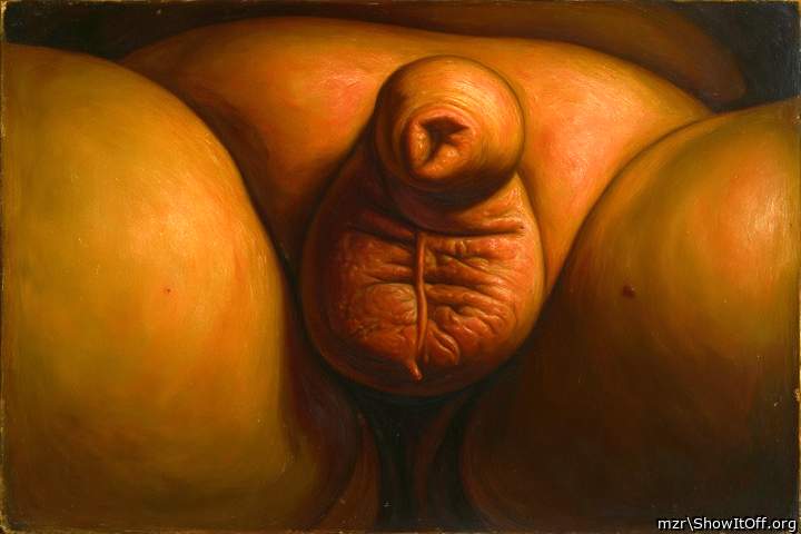 Nice balls and foreskin closeup Art