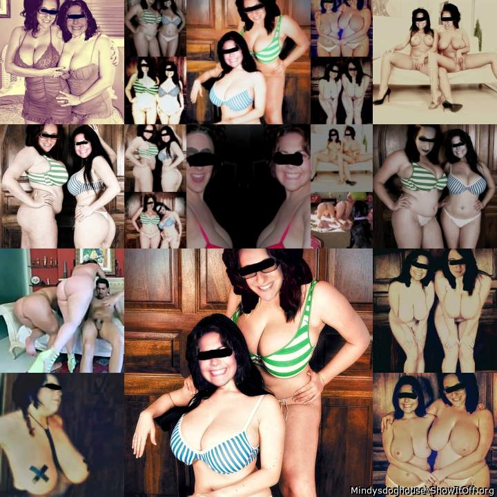 A collage of me and my sister
