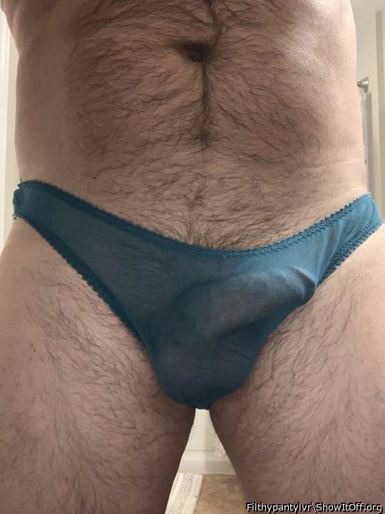 Hot bulge in sexy panties 