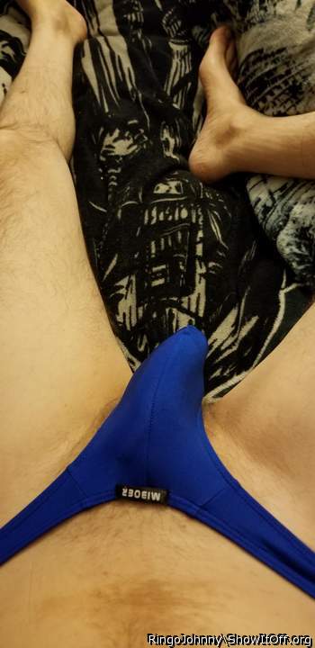 Tight blue undies
