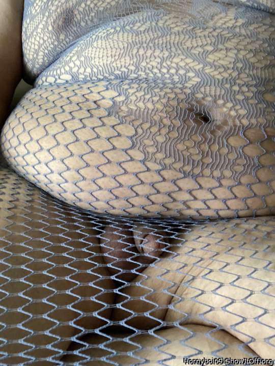 Sexy Man in fishnet driving me fuckin wild