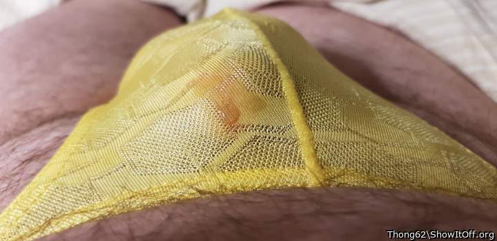 Pretty panties with a sweet wet spot 