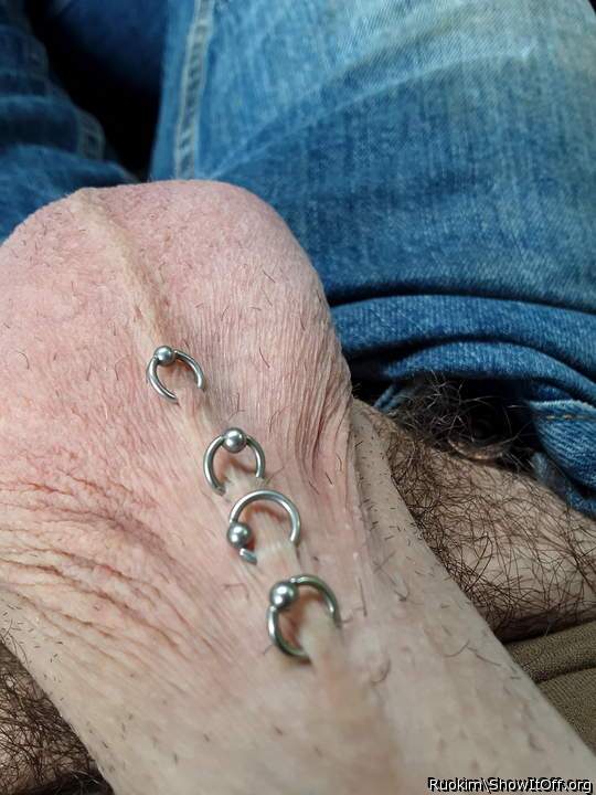Love the little rings and your nice big ballsack  