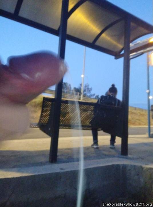 Public ejaculation!