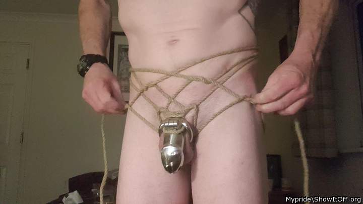You need to teach me how to tie myself this way!