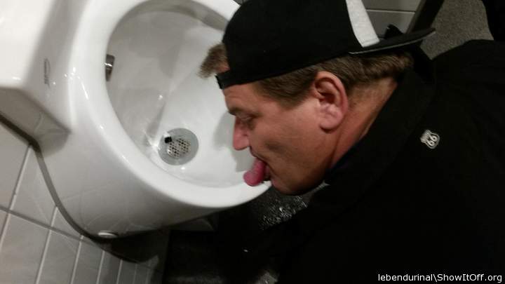 Lick the urinal