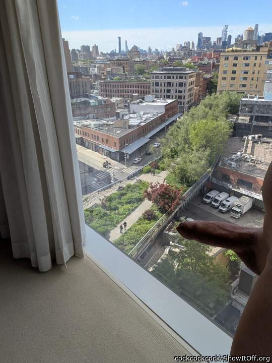 Enjoying my hotel window view