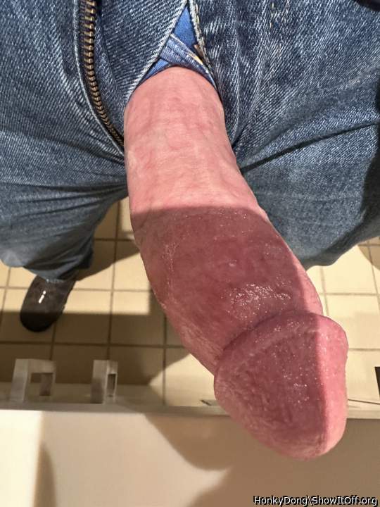 Lubed up and ready to shoot some cum.