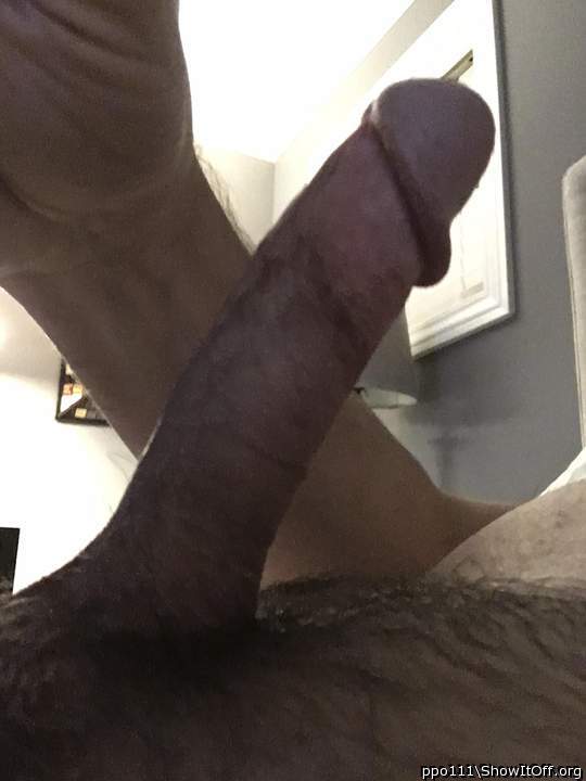 Great shot of your sexy, hard dick--and what appears to be i