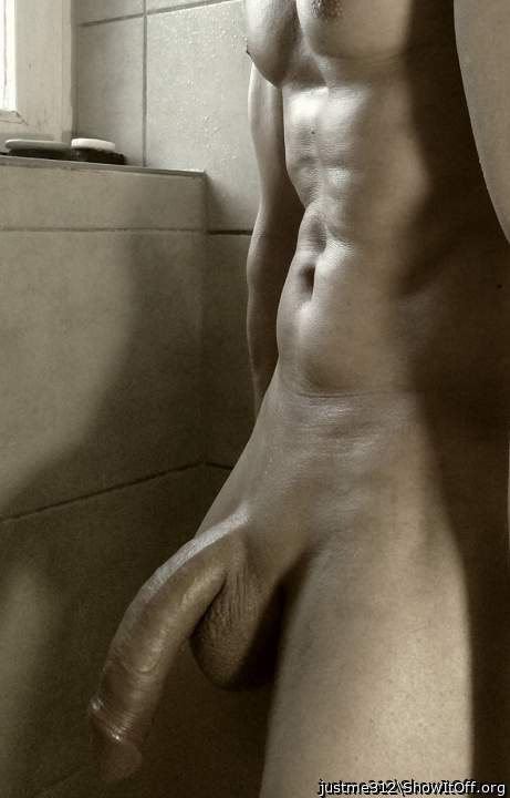 Sexy smooth body and huge cock!