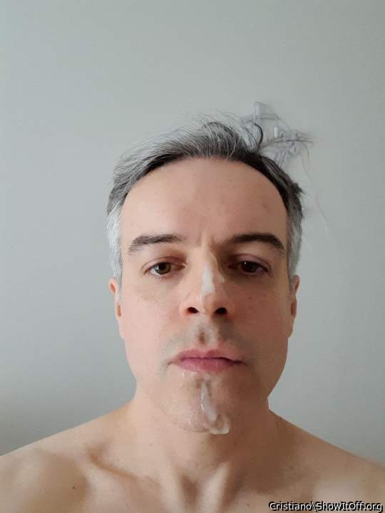 Fag Cristiano cum covered face