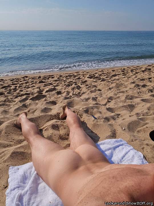 Tanning my white ass