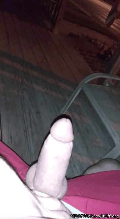 Outside Getting Hard And Exposing It