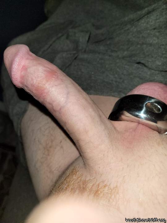 Jerking with weight on... makes my cock hard....