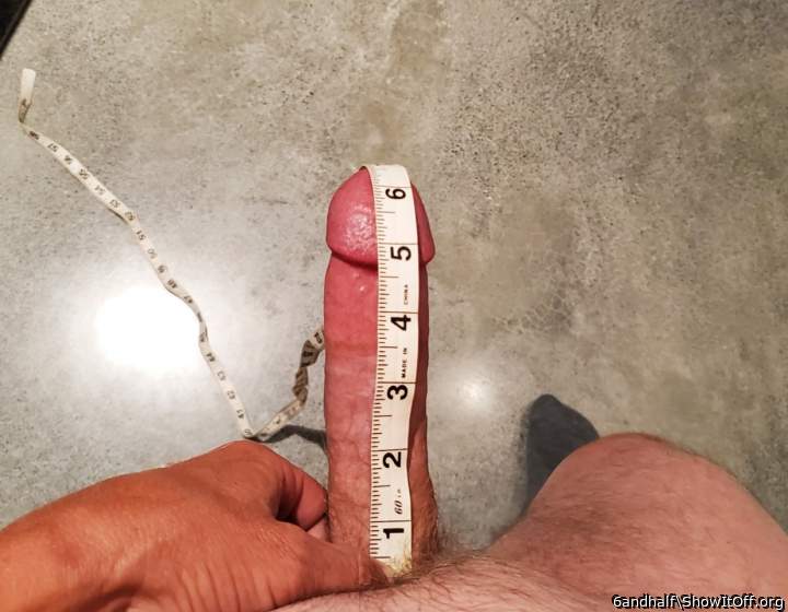 Great measurement pic and amazing large penis!      