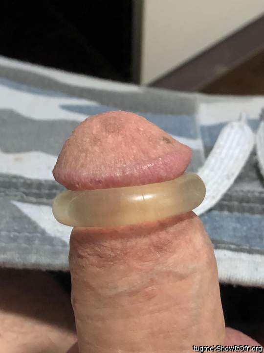 Very nice cock ring and cock!      