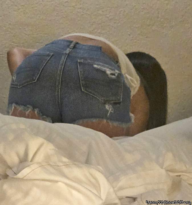 With my tiny shorts