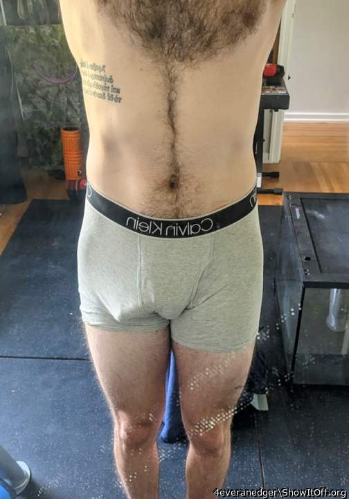 Just a soft morning bulge nothing to brag about