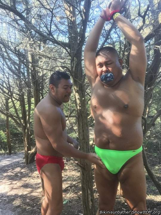 Tied up in the woods and fondled