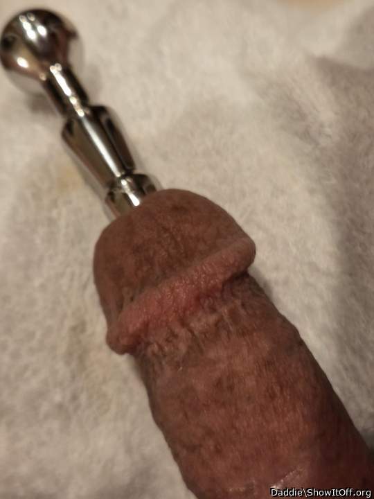 Almost 6" Long Cascading Stretching Plug! :)