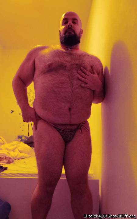 Little clitty belongs in leopard panties