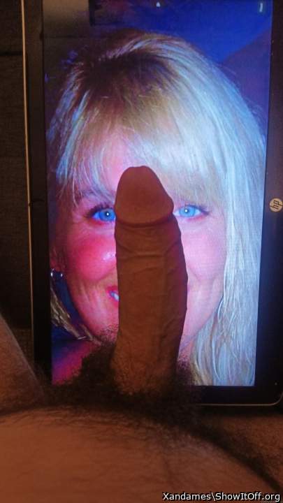 beautiful face smile and eyes but your cock is the whole sho