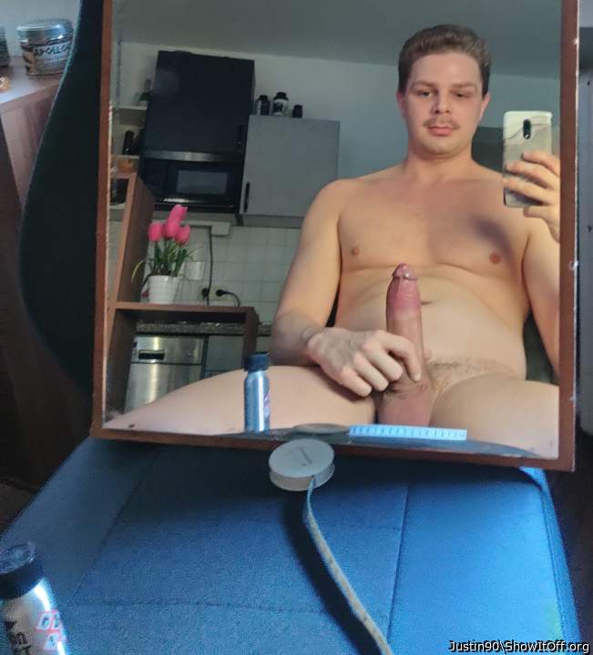 Love watching my dick in the mirror