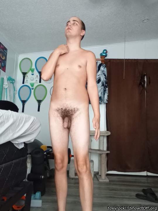 I'm posing as the David statue