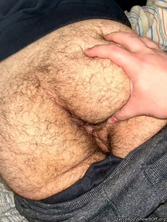 A little peek at his pussy ;)