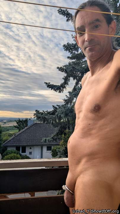 The end of the Summer but still warm enough to be naked outside